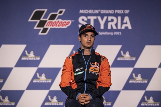 Dani Pedrosa durante una rueda de prensa con KTM Racing / Foto: EFE