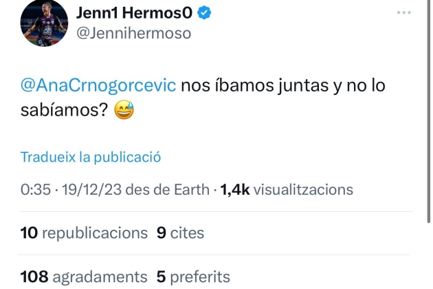 Jenni Hermoso Ana Maria Crnogorcevic al Madrid X