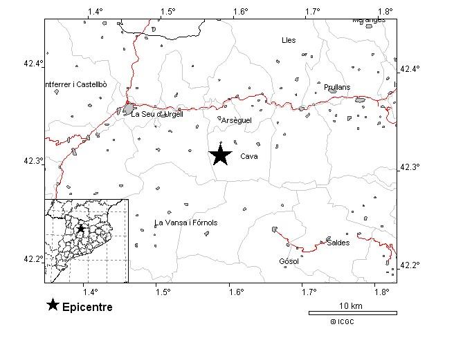 epicentro terratremol alto urgell