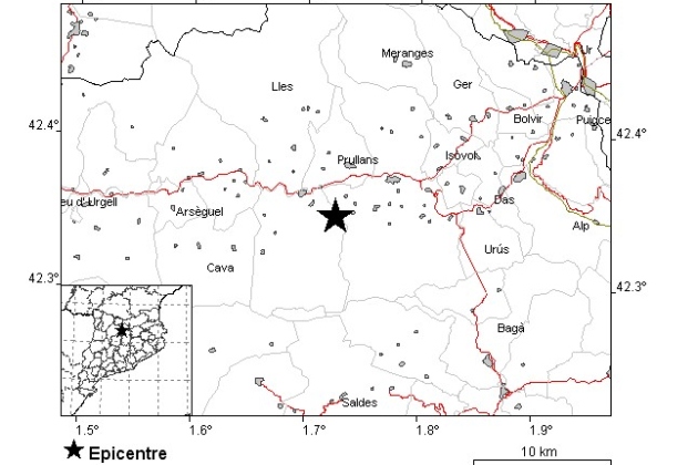 epicentro terratremol la cerdanya