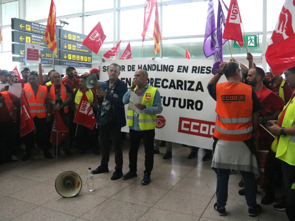 huelga trabajadores handling iberia