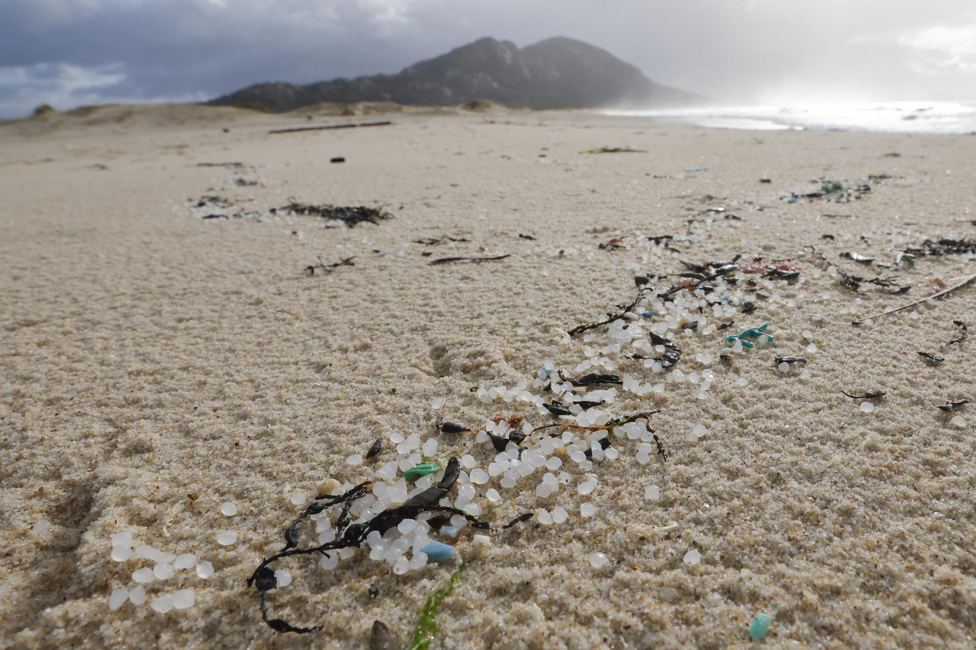PP y PSOE se tiran los trastos a la cabeza por los pellets de plástico en la costa de Galicia