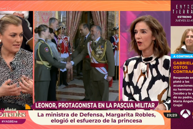 Lorena Vázquez insinuante Del Burgo en Antena 3