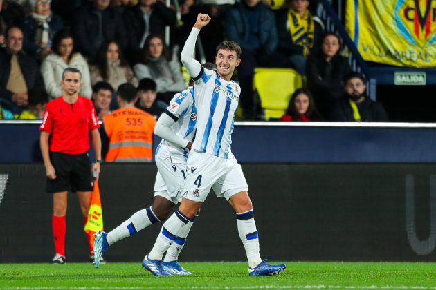 Martín Zubimendi celebra un gol amb la Reial Societat / Foto: Europa Press