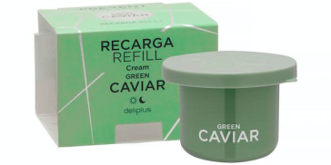 Recanvi crema facial Green Caviar Prevent Age Skin Deliplus pell normal i seca2