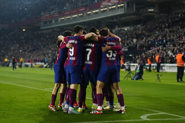 Barça celebración gol / Foto: EFE