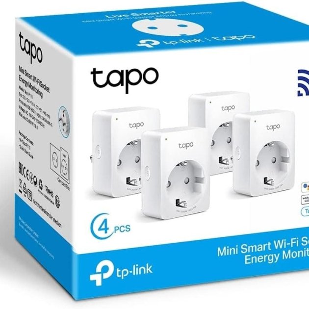 TP-Link Tapo P110(4-Pack) - Mini Enchufe Inteligente Wi-Fi (con Monitoreo  Energético),Programar el