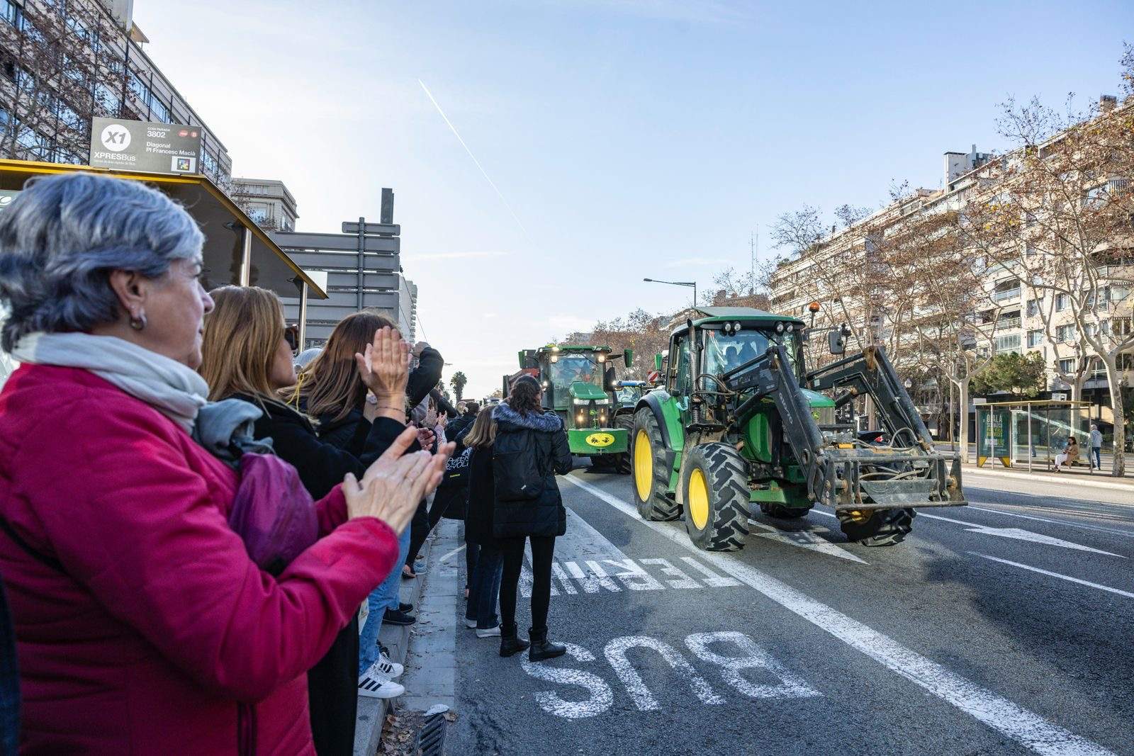 Pagesos tractors Barcelona, dinar / Carlos Baglietto