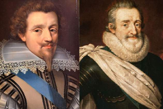 Saint Lary i Enric IV, primeros y segundos amantes de Gabriela. Fuente Museos Condé y Versalles