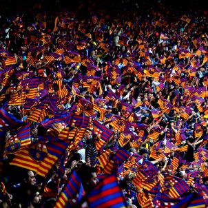 Camp Nou Banderes Barça Reial Societat EFE