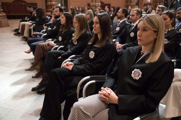 Barcelona. Jueces y juezas de la 72 promoción que se quedan en Cataluya. Acto en el TSJC. Foto: Eva Parey