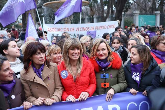 Begona Gomez Pilar Alegría Ana Redondo Manifestacio 8 M Madrid 2024 / Europa PRess