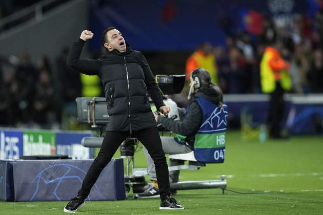 Xavi Hernández celebración gol Barça / Foto: EFE