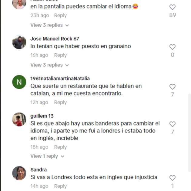 Comentaris video TikTok Alex Garcia / TikTok