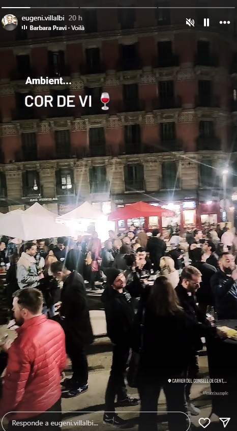 Eugeni Villalbí de festa a l'Eixample, Instagram