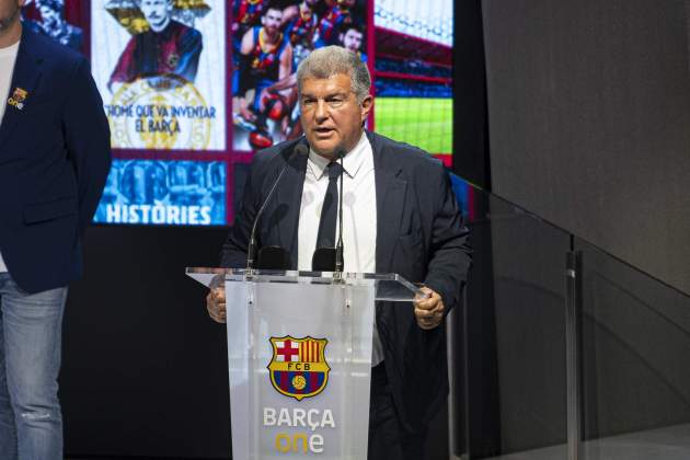 Joan Laporta Presentació Barça One / Foto: Irene Vilà Capafons