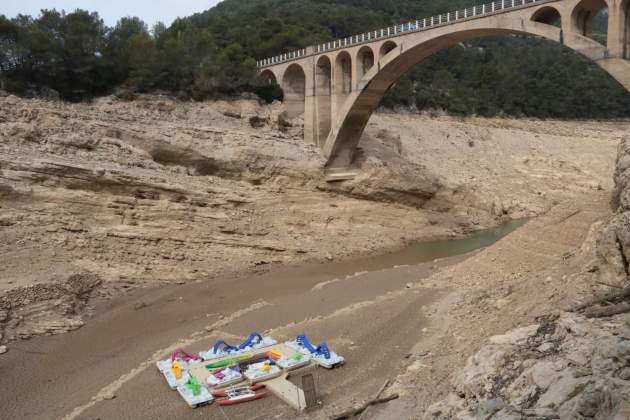 El pantà d'Ulldecona amb la sequera / ACN