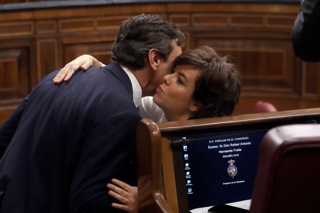 soraya y rafael hernando moción de censura EFE soraya y rafael hernando moción de censura EFE