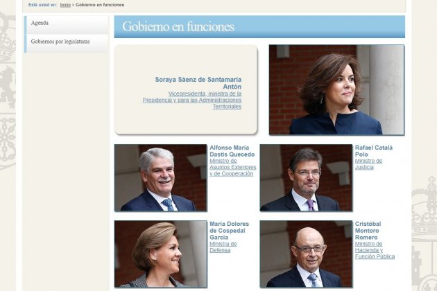 gobierno español en funciones gobierno español en funciones
