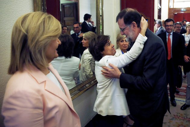 Mariano Rajoy Soraya Sáenz de Santamaría despedida / Efe Mariano Rajoy Soraya Sáenz de Santamaría despedida / Efe