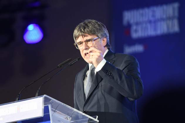 Candidat Junts Carles Puigdemont, acte inici campanya Argelers / Europa Press