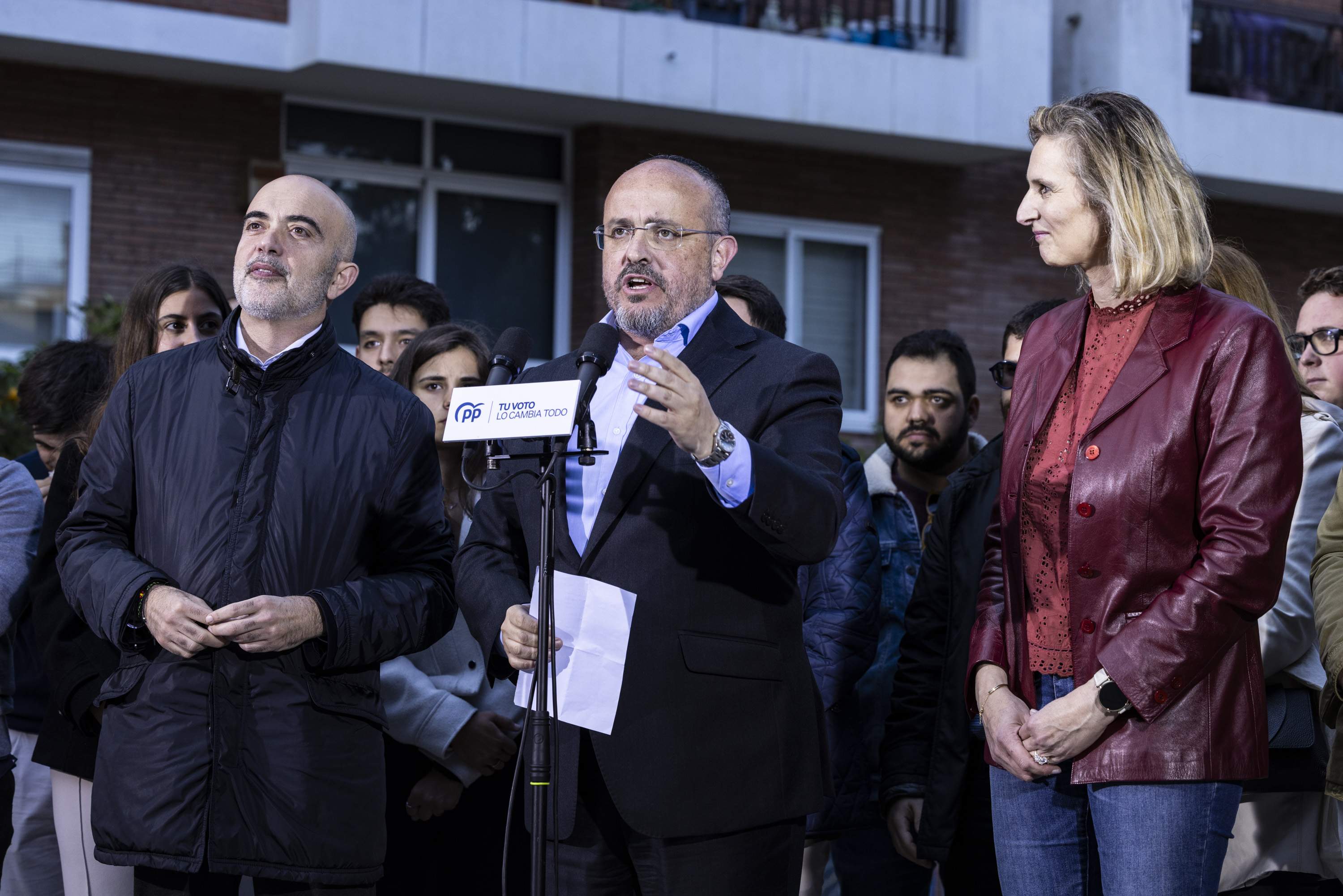 Acte campanya eleccions 2024 catalunya PP alejandro fernández sirera habitatge / Foto: Carlos Baglietto