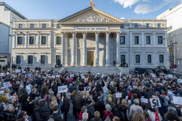 Manifestació Sánchez La Plaza Madrid Europa Press