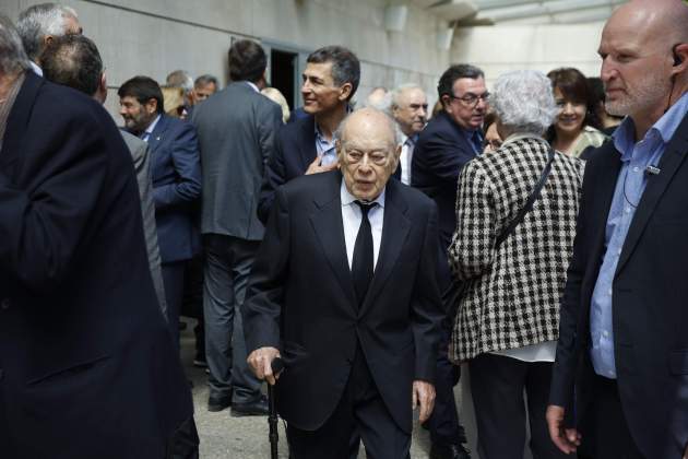 Jordi Pujol, en el funeral de Joan Rigol (Europa Press)