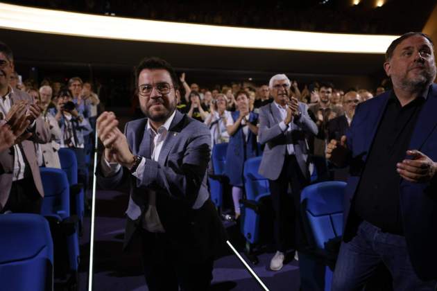 Pere Aragones acte campanya barcelona palau congressos erc