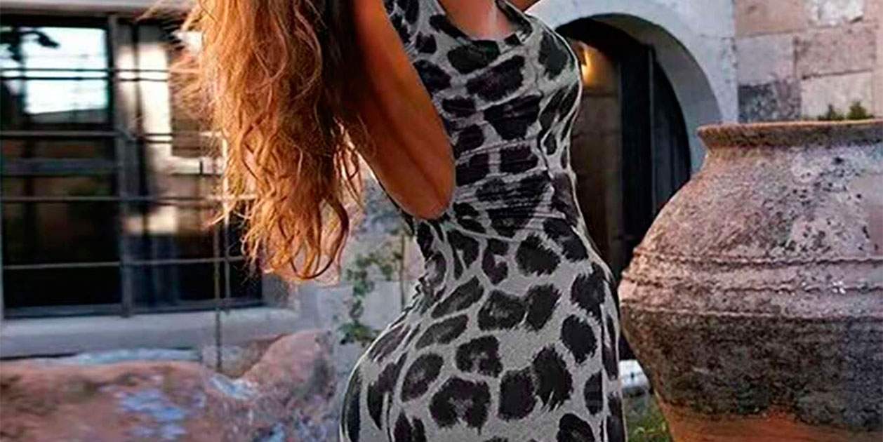 Este vestido entallado y ajustado con estampado de leopardo cuesta 6 euros en Shein