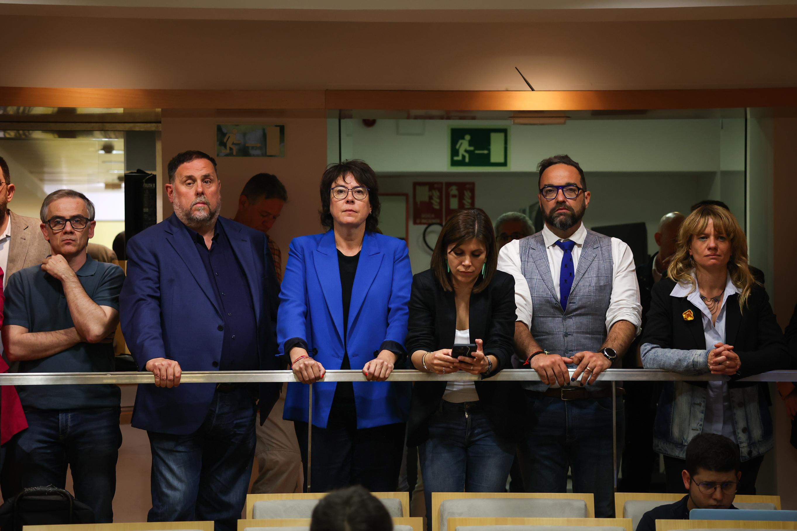 Oriol Junqueras, Diana Riba, marta Vilalta, Juli Fernández ERC foto miquel muñoz