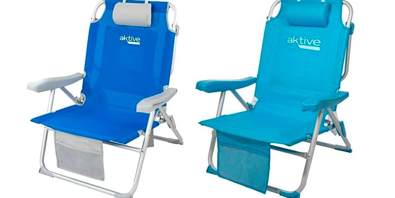 Esta es la silla para ir a la playa que puedes llevar a la espalda como una mochila