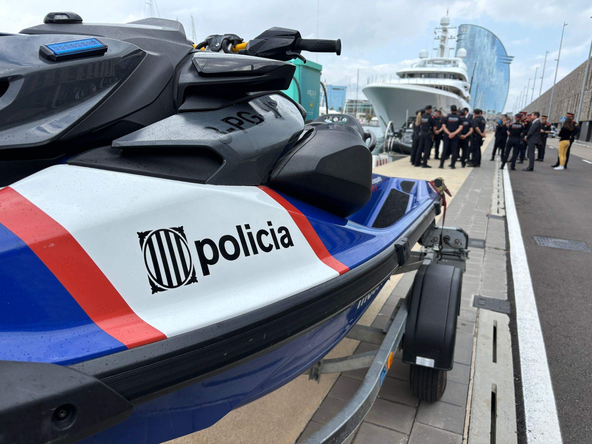 La Policia Marítima dels Mossos desembarca al Port de Barcelona amb l'excusa de la Copa Amèrica