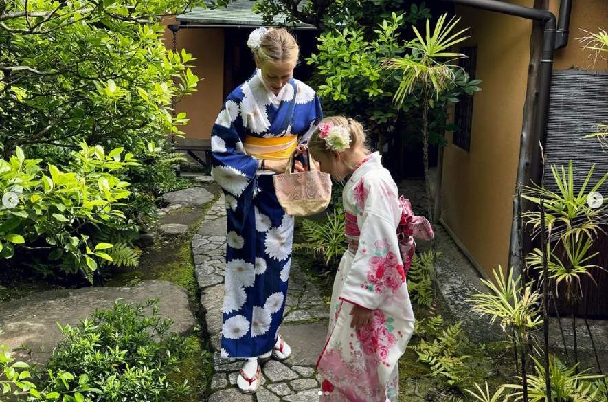 Vanesa Lorenzo al Japó amb la filla, Ig