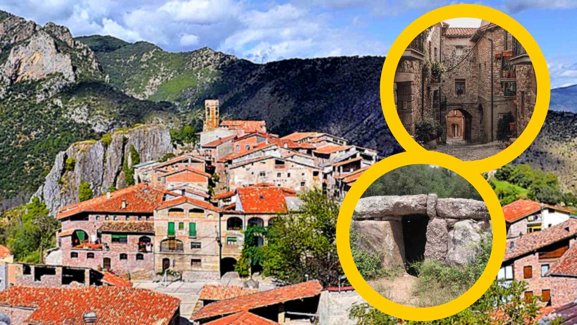 El hermoso pueblo catalán rodeado por montañas que tenía un castillo medieval