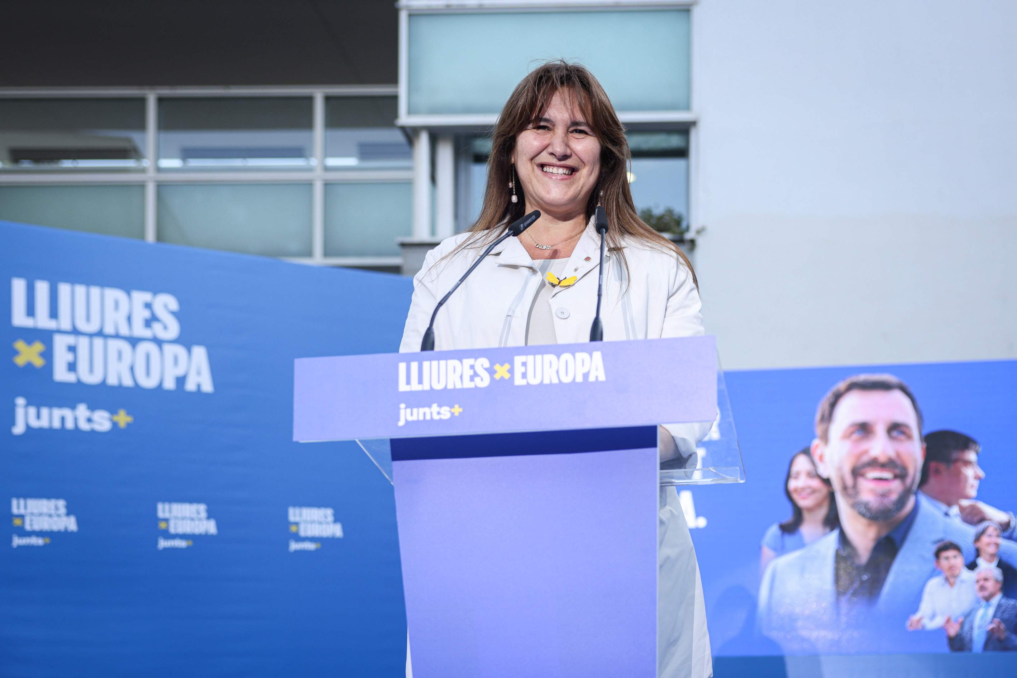 Laura Borràs no pondrá "ningún tipo de problema" si Puigdemont quiere volver a ser presidente de Junts