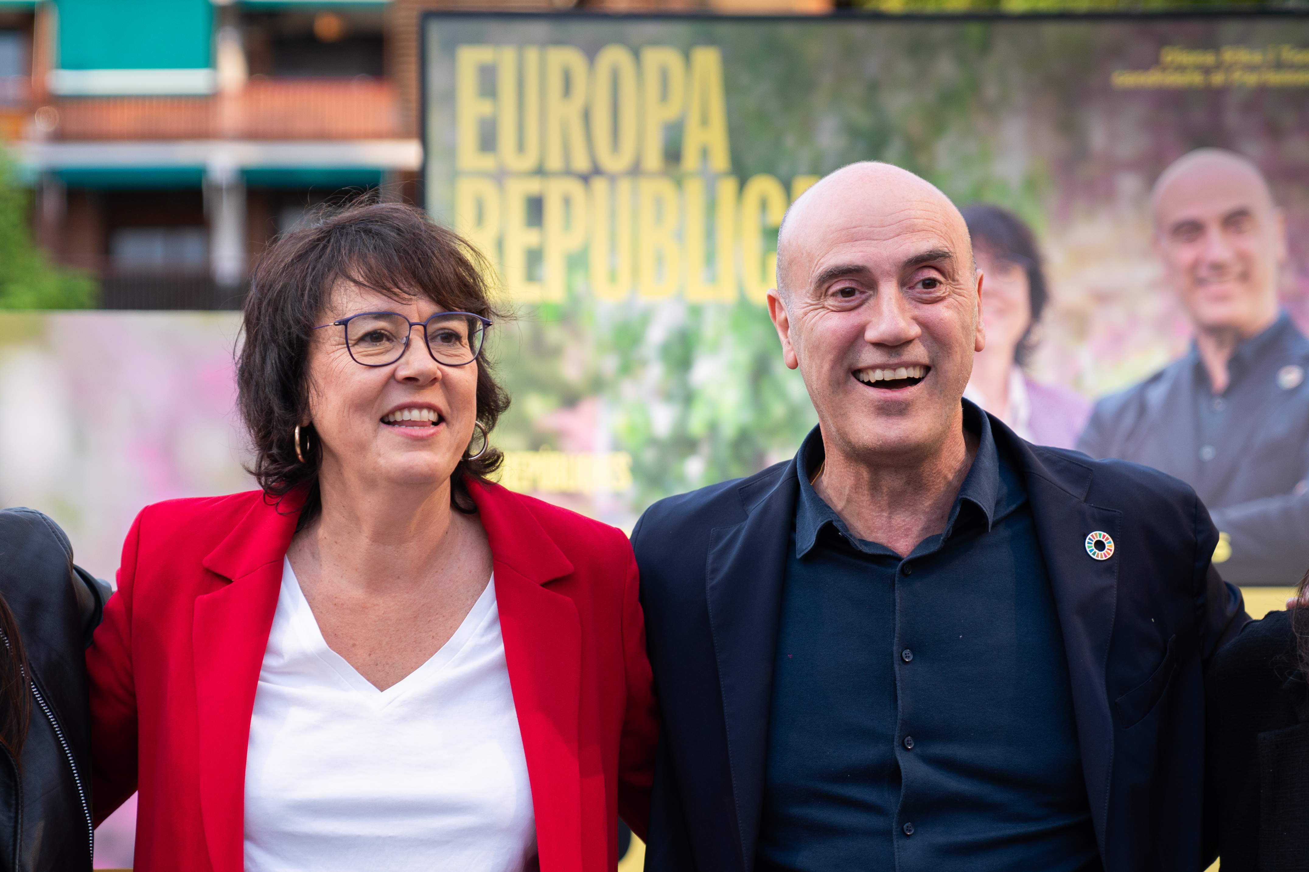 Acte inici campanya ERC eleccions europees, Diana Riba i Tomas Molina / Pau Venteo