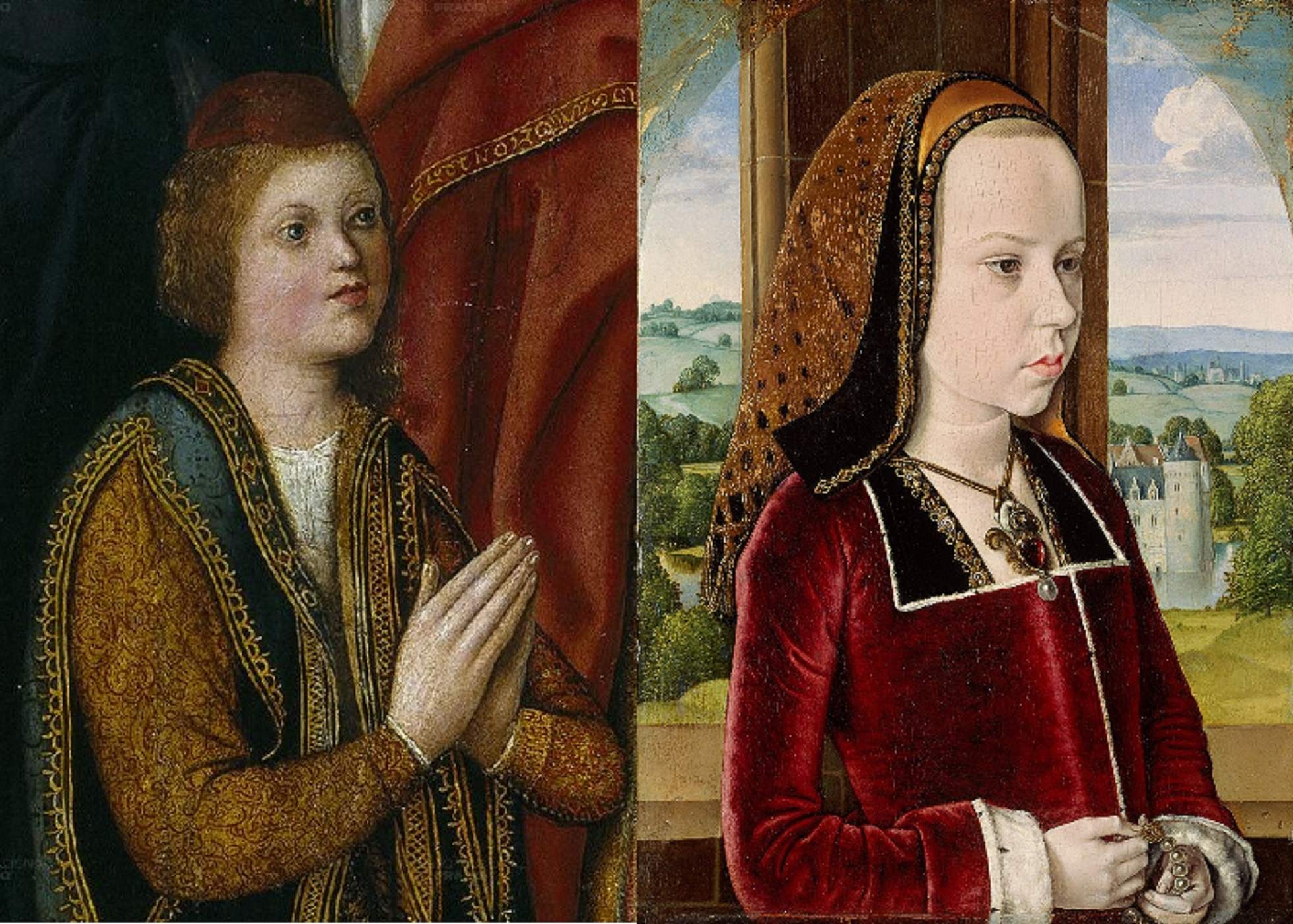 Joan de Aragón y Margarida de Austria. Fuente Museo del Prado, Madrid y Metropolitan Museum, Nueva York