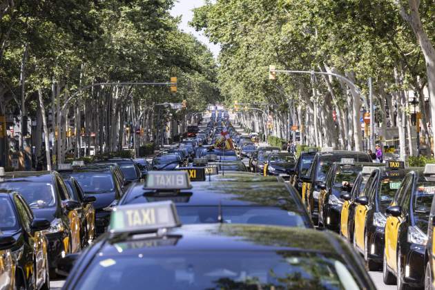 Marcha lenta taxis Barcelona elite tito / Foto: Carlos Baglietto