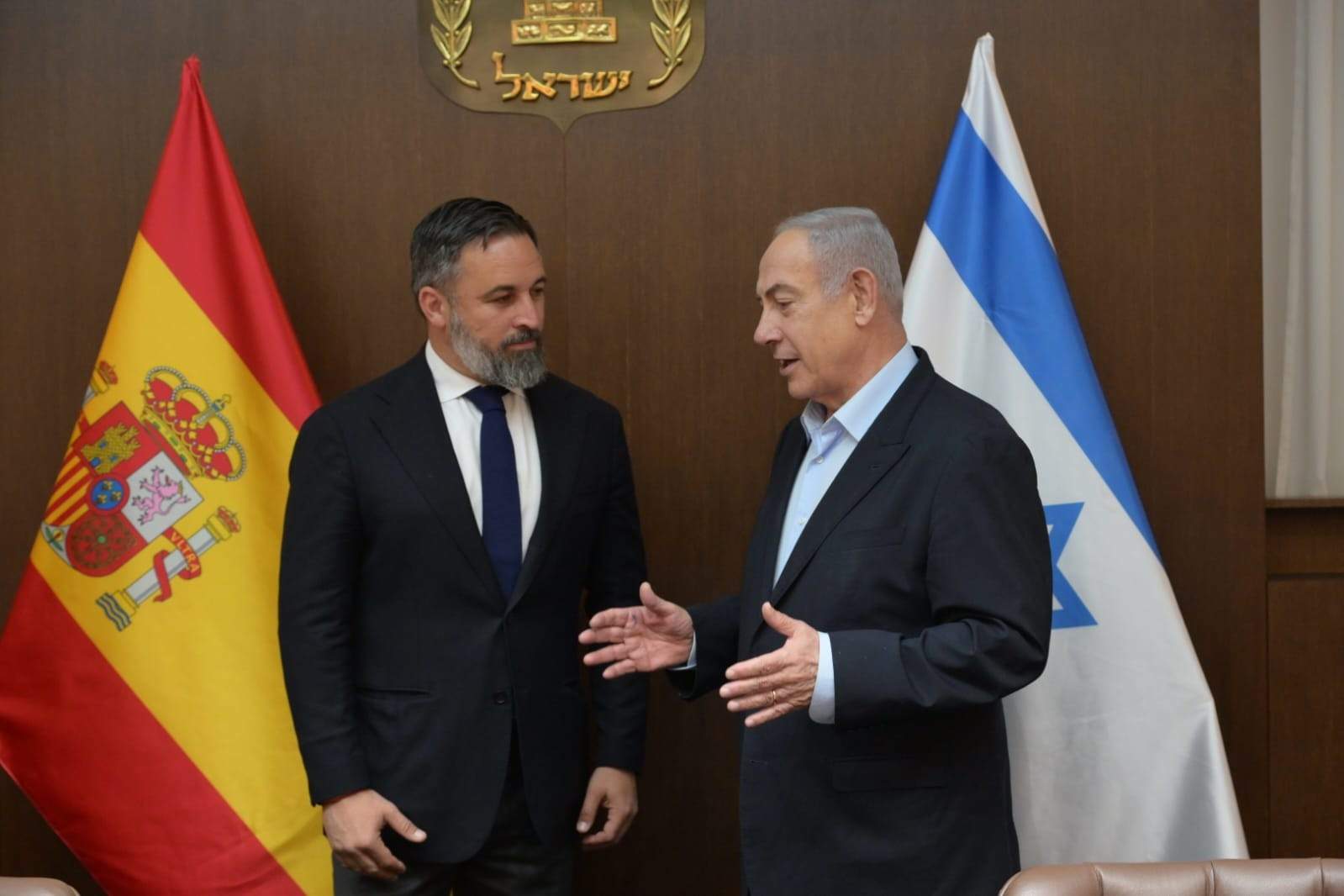 Abascal es reuneix amb Netanyahu per escenificar el seu rebuig al reconeixement de Palestina