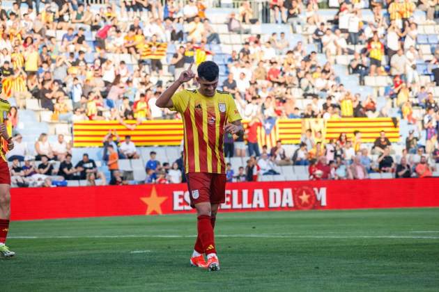 Carles Aleñá celebra gol Catalunya Panamá / Foto: Carlos Baglietto