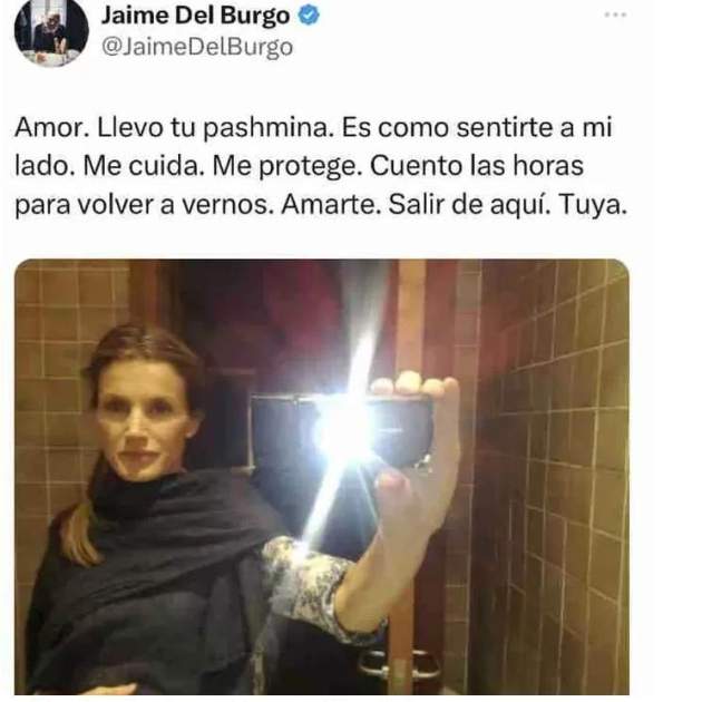 Tuit pashmina Jaime del Burgo 3 12 2023