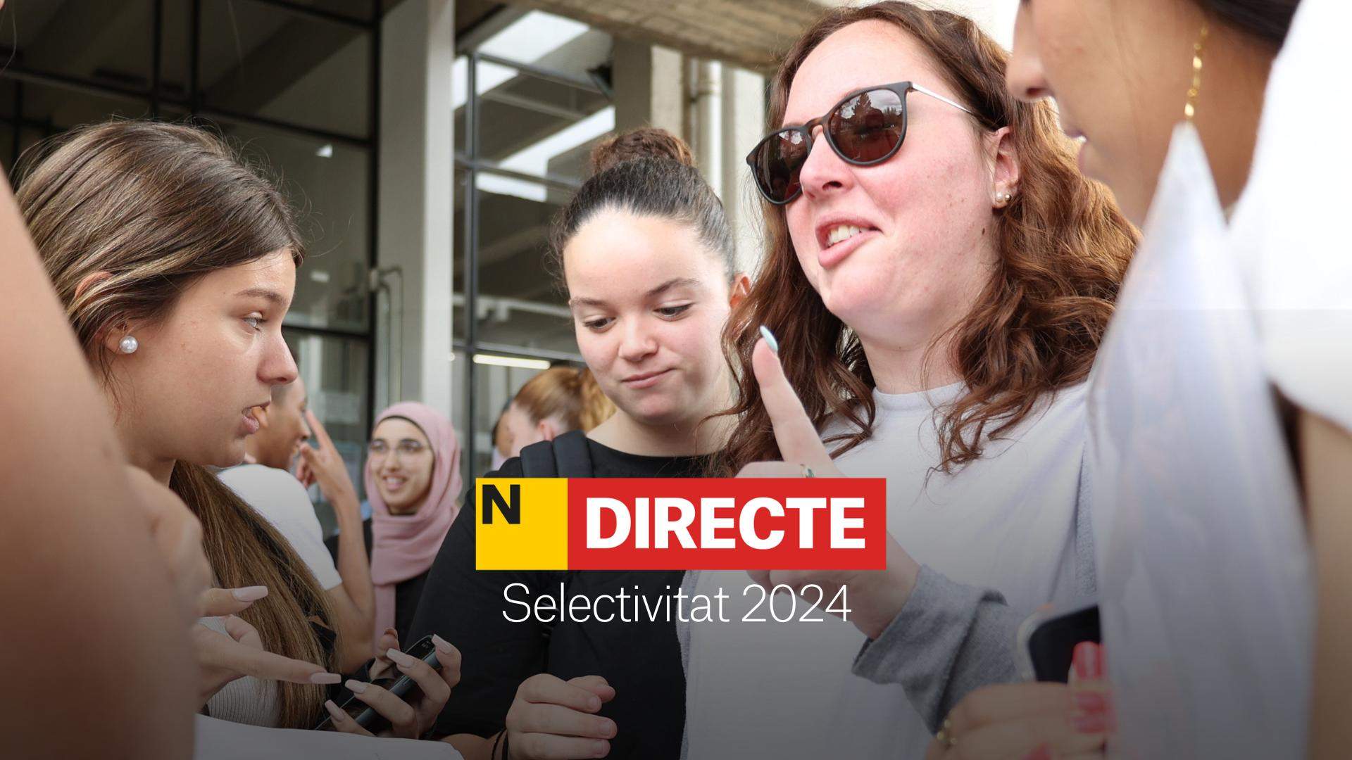 Selectividad 2024 en Catalunya, DIRECTO | Correcciones y soluciones de los exámenes de las PAU