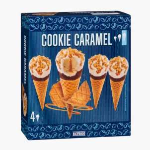 Helado cucurucho cookie caramel Hacendado1 Helado cucurucho cookie caramel Hacendado1