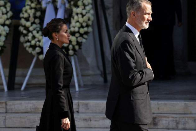 Letizia y Felipe funeral 