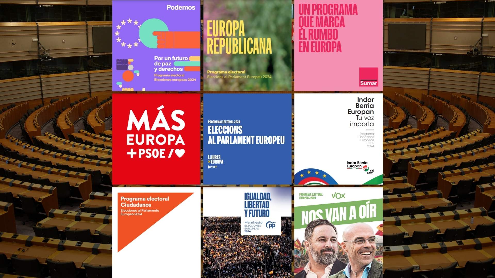 El programa electoral de cada partit per a les eleccions europees 2024