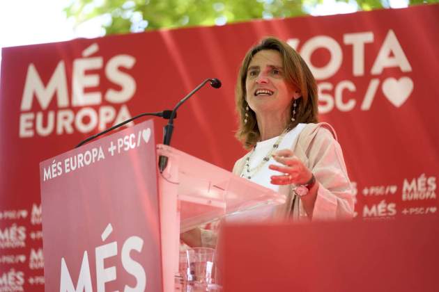 Teresa Ribera psoe acto campaña elecciones europeas 2024 / EFE