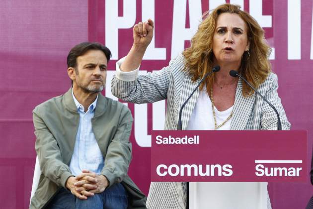 Estrella Galan Jaume Asens sumar comunes acto campaña elecciones europeas 2024 / EFE