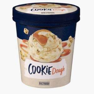Delicioso helado de cookie y vainilla
