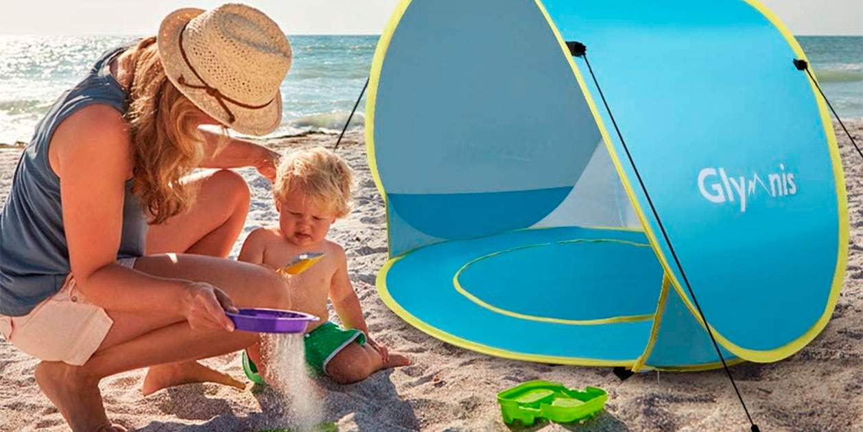 Esta tienda para proteger a tu bebé del sol en la playa o piscina se vende como churros en Amazon